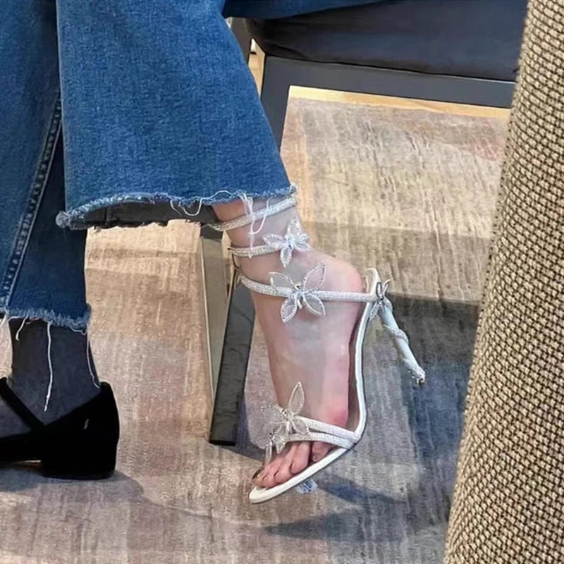 Crystal Butterfly Stilettos