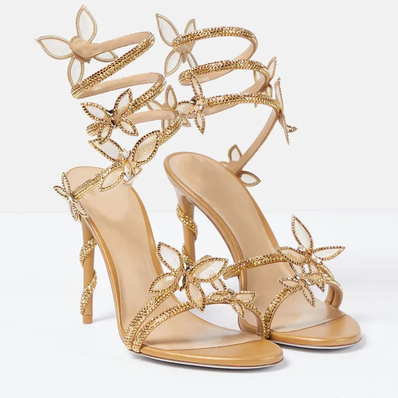 Crystal Butterfly Stilettos
