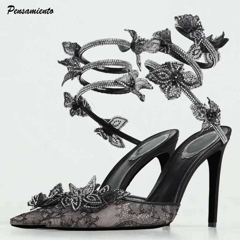 Twilight Bloom Heels