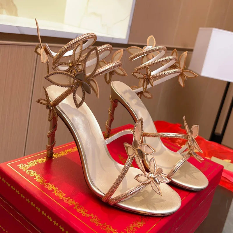 Crystal Butterfly Stilettos