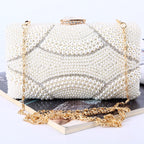 Violet Pearl Clutch Bag