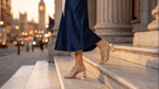Gold Sandals for Women – Vintage Glam Rhinestone Block Heel
