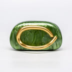 Women Big Brass Metal Name Acrylic Box Clutch Evening Bags Bridal Wedding Purses And Handbags Beach Gift Luxury Designer Purse