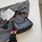 MOODS Retro Underarm Shoulder Bags For Women 2023 Luxury Designer Purse And Handbags French Style Pure Color Chain Crossbody Bag