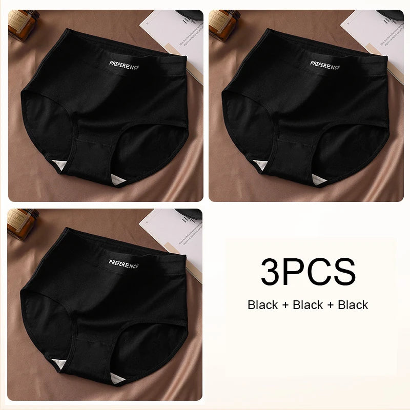 🔥 Comodidad y Elegancia: Pack de 3 Bragas de Algodón de Talle Alto para Mujer 🔥