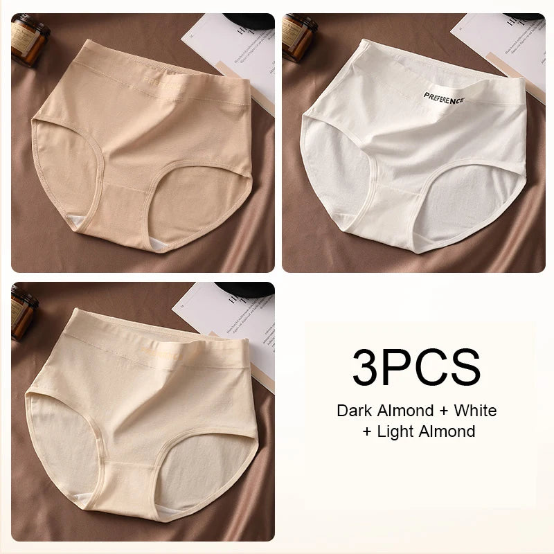 🔥 Comodidad y Elegancia: Pack de 3 Bragas de Algodón de Talle Alto para Mujer 🔥