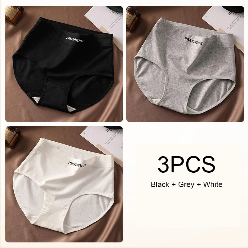 🔥 Comodidad y Elegancia: Pack de 3 Bragas de Algodón de Talle Alto para Mujer 🔥