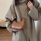 MOODS Retro Underarm Shoulder Bags For Women 2023 Luxury Designer Purse And Handbags French Style Pure Color Chain Crossbody Bag