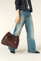 Ruched Chain Bag