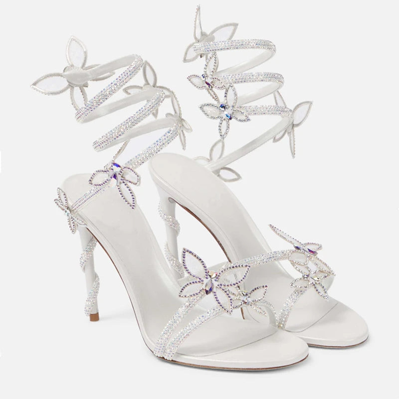 Crystal Butterfly Stilettos 