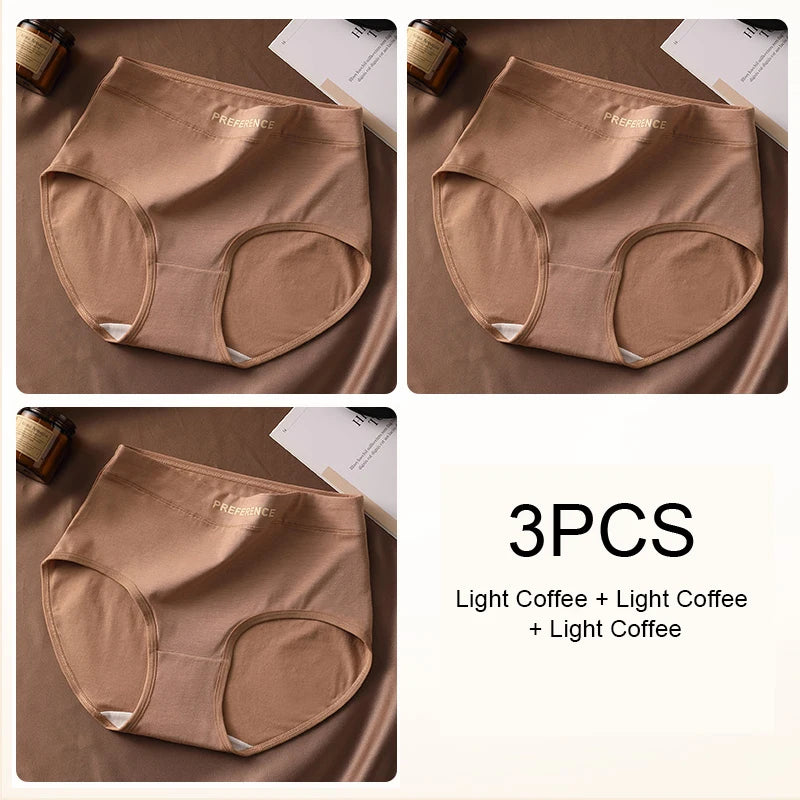 🔥 Comodidad y Elegancia: Pack de 3 Bragas de Algodón de Talle Alto para Mujer 🔥
