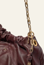 Ruched Chain Bag