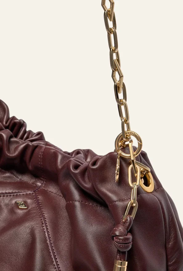 Ruched Chain Bag