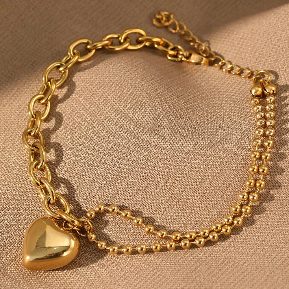 Heart Charm Bracelet