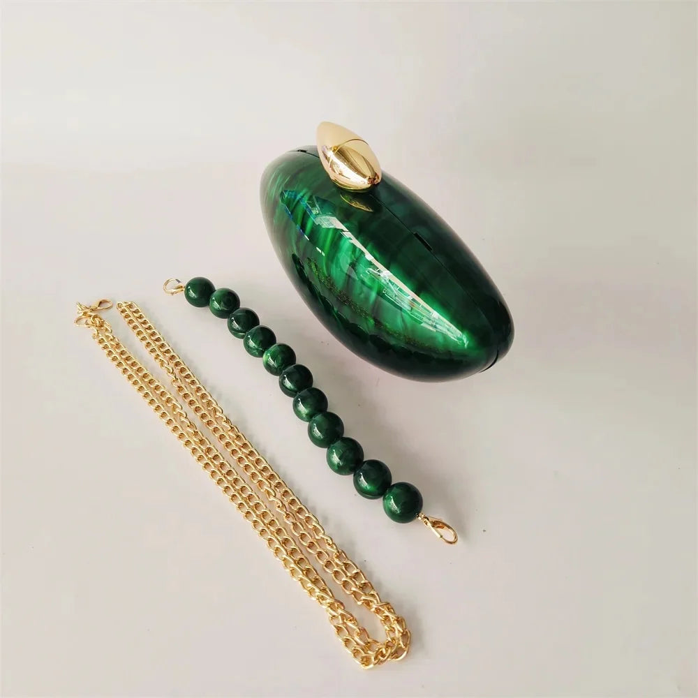 Shell Brand Pearl Brown Marble Acrylic Box Clutches Evening Bag Wedding Party  Female Mini Purse Evening Female Bridal Handbag