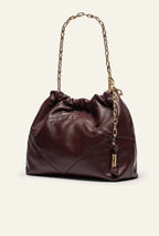 Ruched Chain Bag